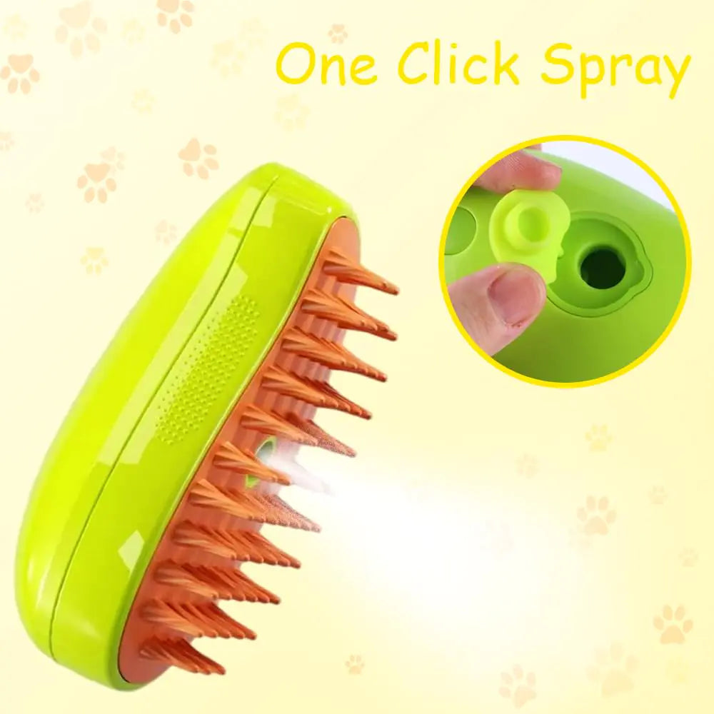 Rechargeable Steam Pet Brush